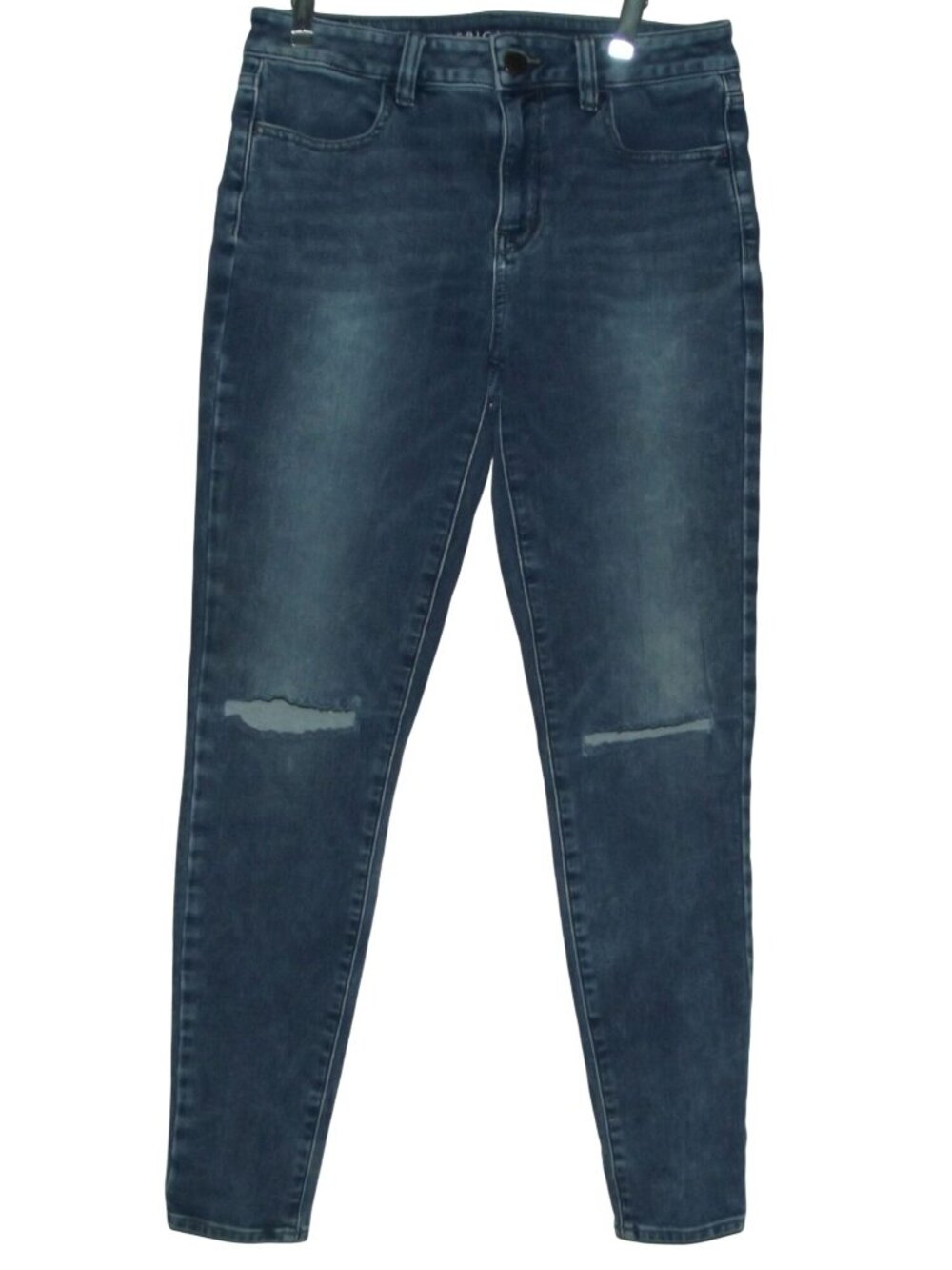 American Eagle Jeans 8 X 29 Super Stretch Hi Rise Jegging Blue #3281 knee slits